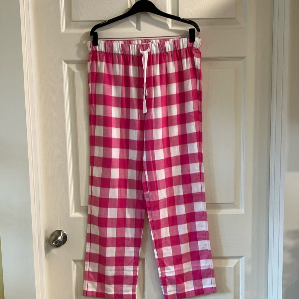 J. Crew Checkered Lounge Pajama Pants Women's Lightweight Spring/Summer